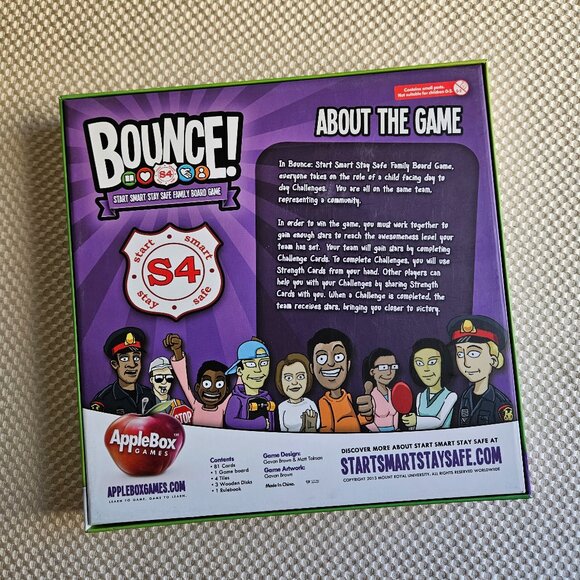 Bounce S4 Family Cooperative Board Game by AppleBox Games - Complete - Picture 9 of 9